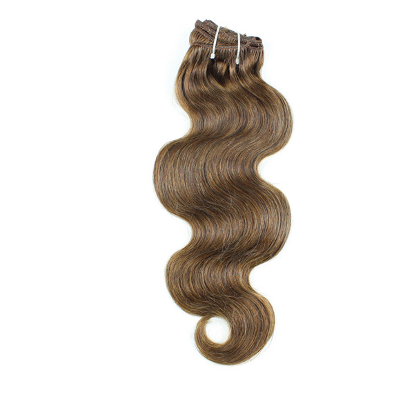 Dark brawn color hair clips for extensions  LJ18